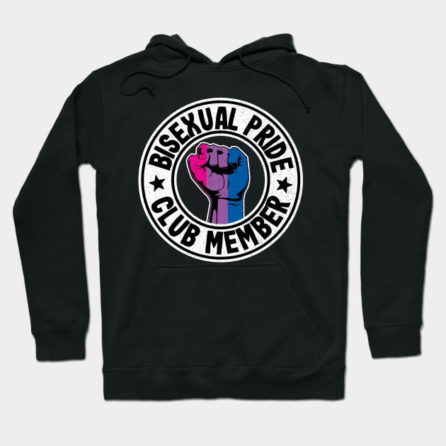 Bisexual Pride Club Member Funny Bi Pride Hoodie by Kuehni